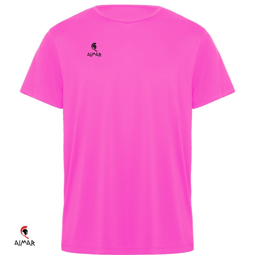 camiseta técnica deportiva rosa