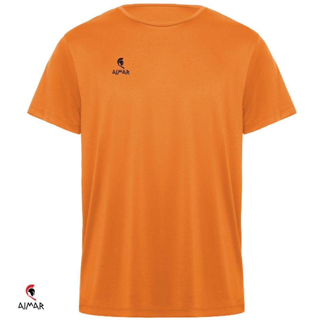 camiseta técnica deportiva naranja