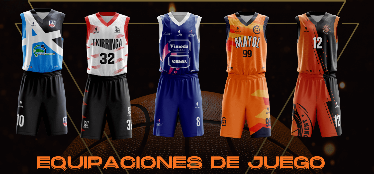Equipaciones baloncesto personalizadas Equipaciones baloncesto personalizadas
