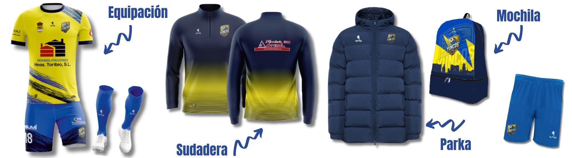 Equipaciones para clubes Equipaciones para clubes