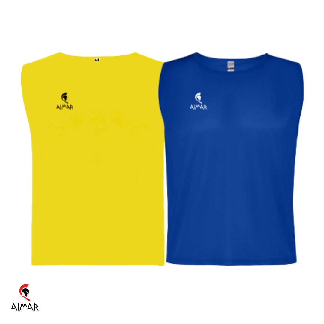 Peto reversible amarillo y azul
