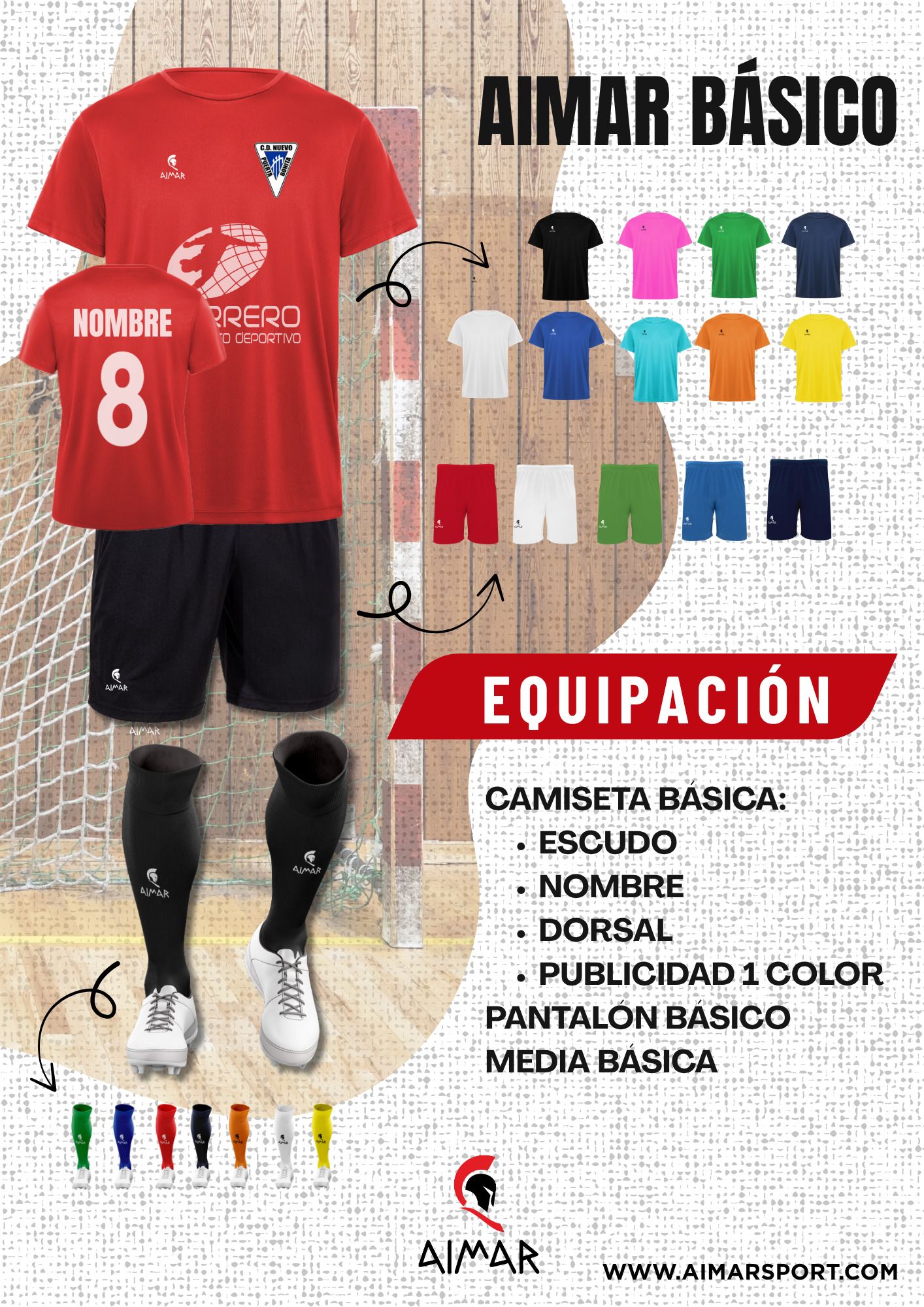 Equipaciones básicas para clubes y escuelas Equipaciones básicas para clubes y escuelas